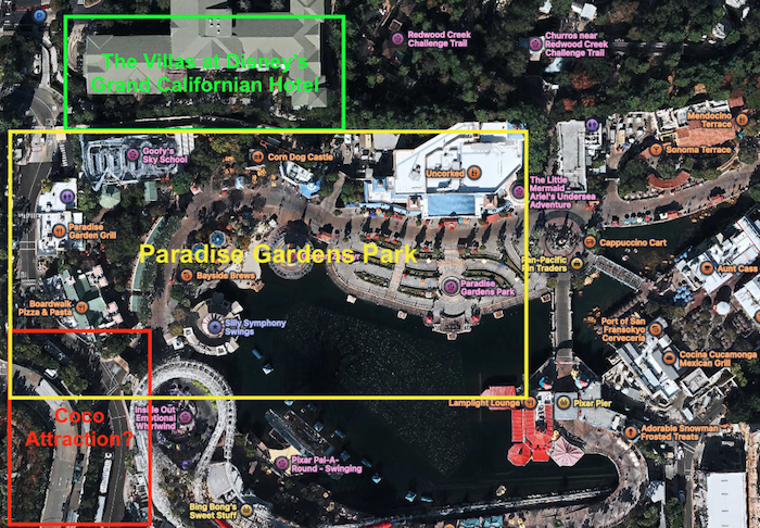 Disney California Adventure Coco Map Hypothetical