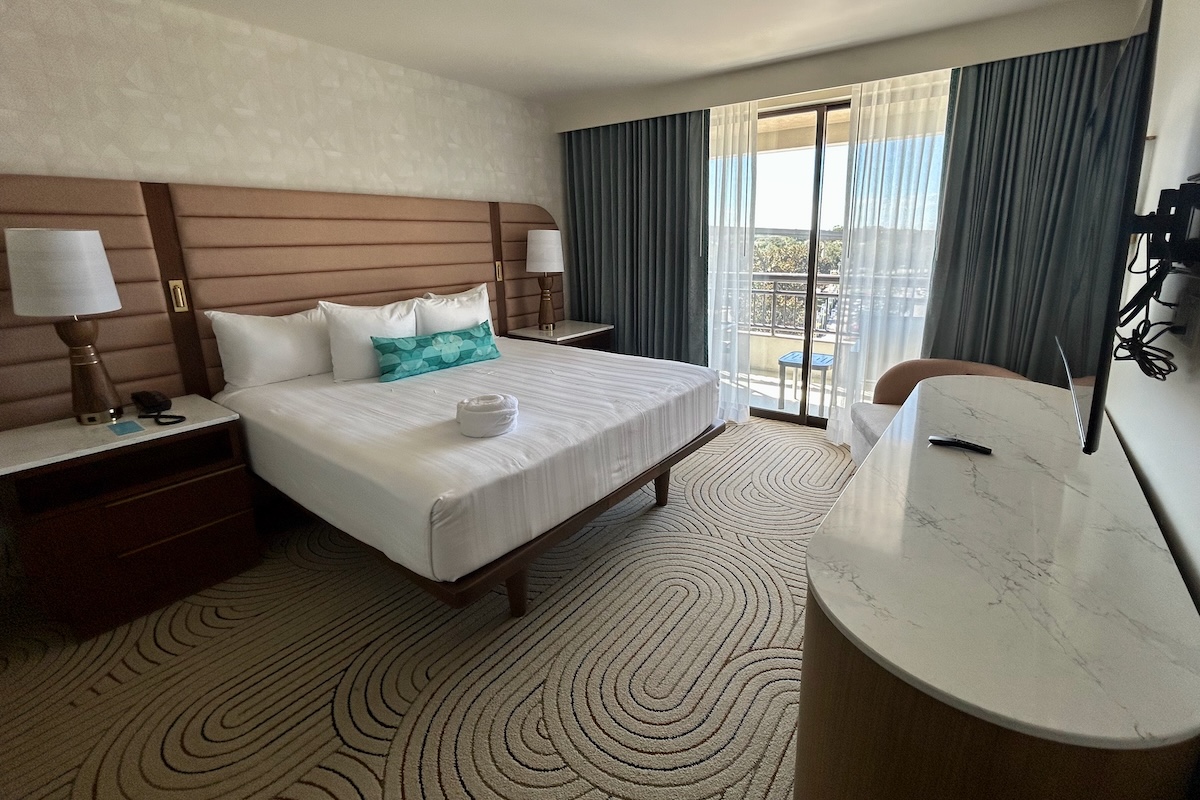 Master bedroom king-size bed