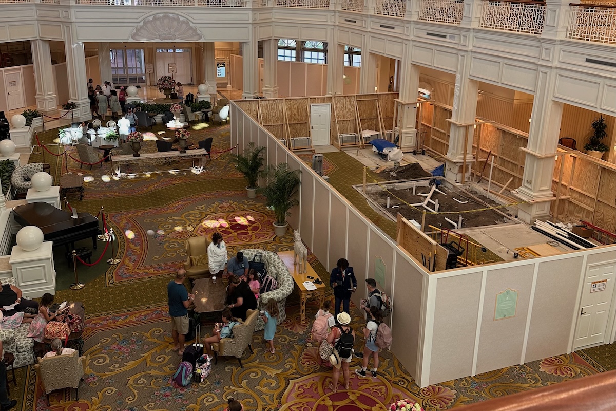 Disneys Grand Floridian Lobby Refurb 202506c